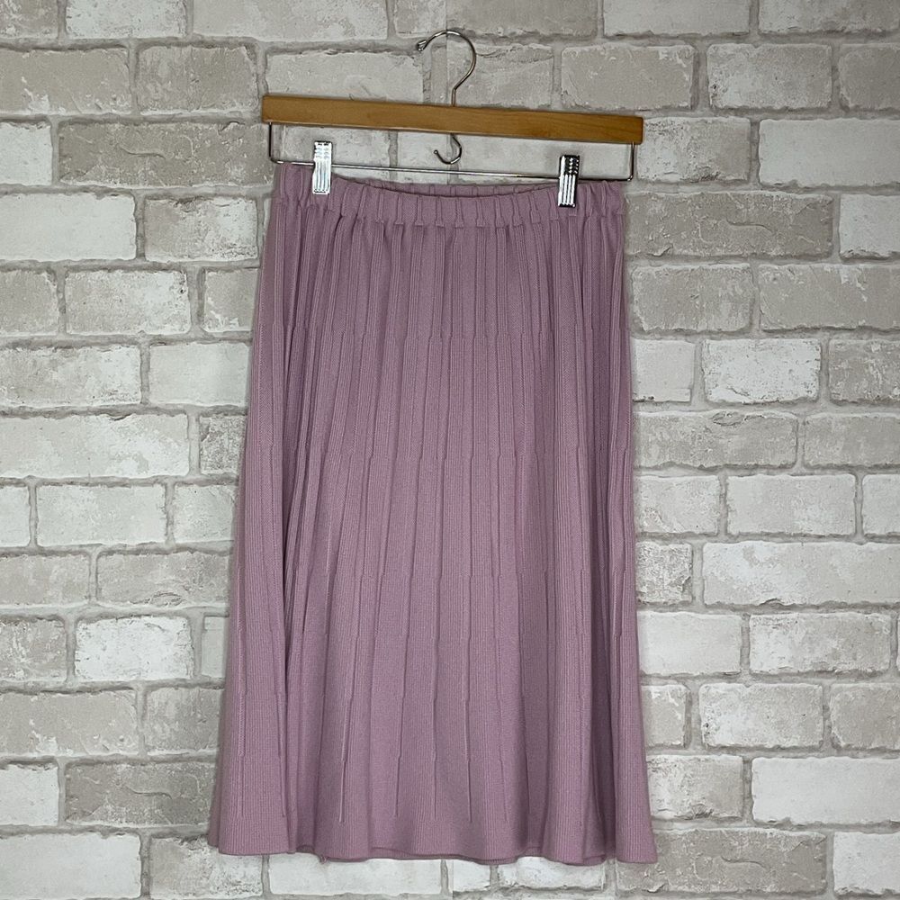 Givenchy Sport Vintage Pleated A-Line Knit Skirt